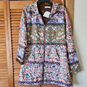 Floral Hooded Puffer Jacket